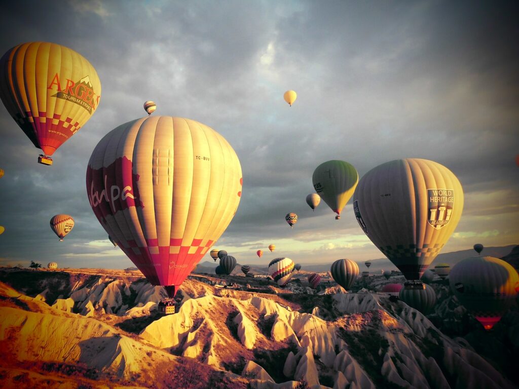 turkey, kia cap-wave, hot air balloon